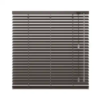 KARWEI aluminium jaloezie draaikiepraam 28405 mat bruin 25 mm op maat