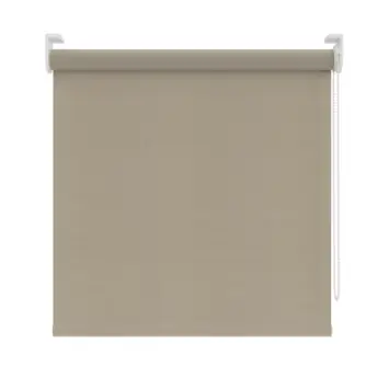 KARWEI rolgordijn gewoon raam 28205 taupe grijs structuur verduisterend op maat