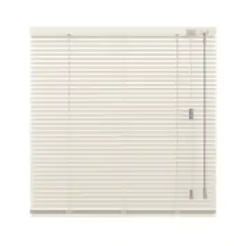 KARWEI aluminium jaloezie gewoon raam 28414 zijdeglans gebroken wit 16 mm op maat