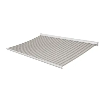 Knikarmscherm Staccato streep grijs (kleurnr. 320893) op maat