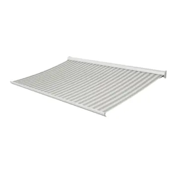 Knikarmscherm Staccato streep grijs (kleurnr. 315222) op maat