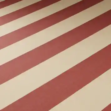 Zonneschermdoek streep rood/crème (kleurnr. 315550) op maat