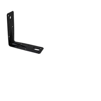 Waelbers hoekanker met ril 125 x 125 x 46 mm zwart
