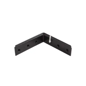 Waelbers stoelhoek 85x85 mm zwart 4 stuks