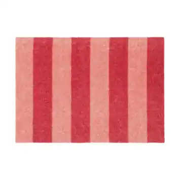 Droogloopmat streep roze/rood 50x70 cm