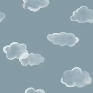 Vliesbehang Litlle cloud blauw (dessin 145529)