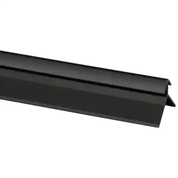 Buitenhoekprofiel zwart mat 280 x 2,6 x 2,6 cm