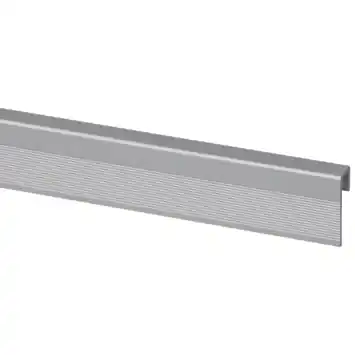 Eindprofiel zilver 280 x 2,0 x 0,7 cm