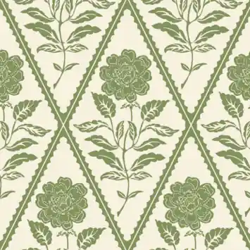 Vliesbehang Joules Juliette Floral Crème/Groen (dessin 128911)