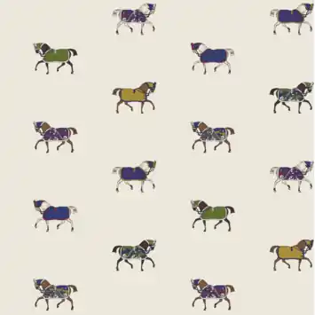 Vliesbehang Joules Paarden Multicolor (dessin 128905)