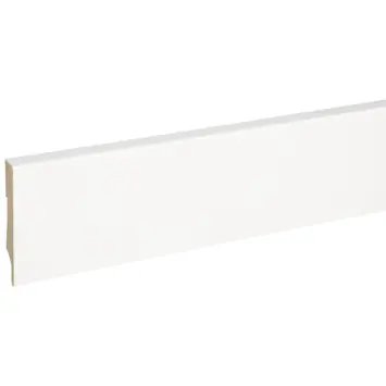 voordeelpak plint recht 75 x 14 mm 6 stuks wit