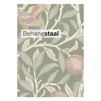 Behangstaal vliesbehang William Morrris at Home Bird & Pomegranate Bloesemroze (dessin 140502)