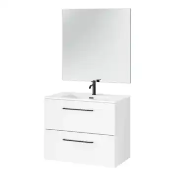 Tiger Reef badkamermeubelset 80 cm hoogglans wit