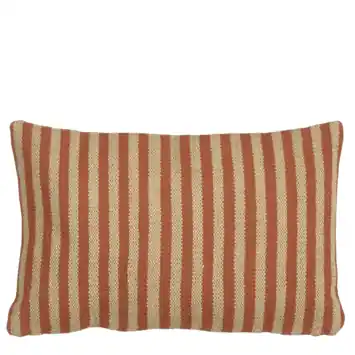 Stripes kussen l.bruin - l55xb35xh10cm