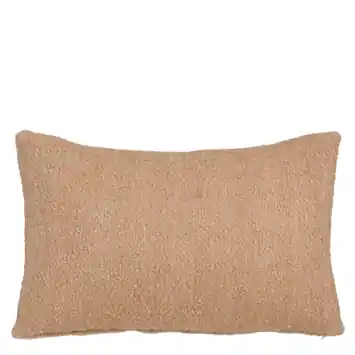 Wool kussen l.bruin - l55xb35xh10cm