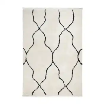 Varamin Vloerkleed Crème/Zwart 35 mm 160x230 cm