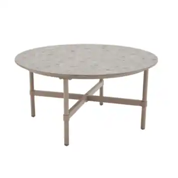 Bijzettafel Laura taupe ø 80 cm