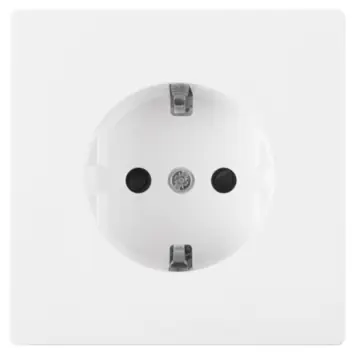 Schneider Merten D-Life Inbouw Stopcontact Enkel Geaard Wit