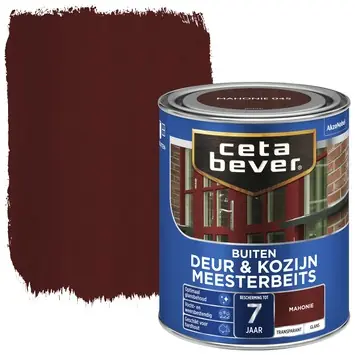 CetaBever Meesterbeits Deur & Kozijn zijdeglans transparant mahonie 750 ml