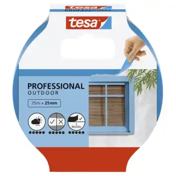 Tesa Professional Outdoor schilderstape blauw 25 mm x 25 m