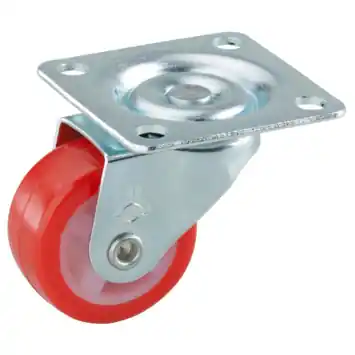 Zwenkwiel PUR met plaatbevestiging 30mm tot 20kg