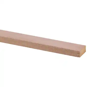 Schaaflat hardhout 12x28 mm, lengte 270 cm