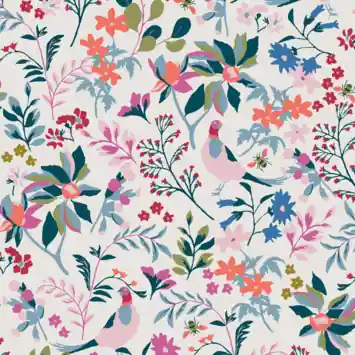 Vliesbehang Joules Fields Edge Floral Crème (dessin 118569)