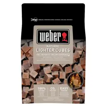 Weber aanmaakblokjeseco bruin 48 stuks