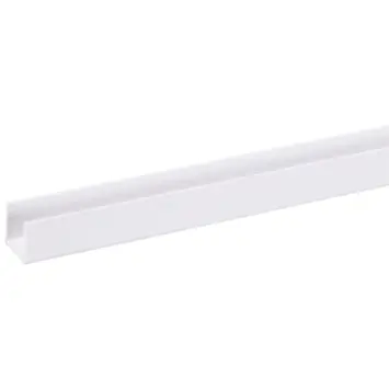U-profiel 2600 x 18mm wit