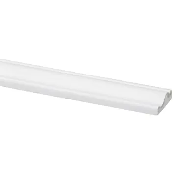 Decorlijst grenen 9x29 mm wit gegrond lengte 270 cm