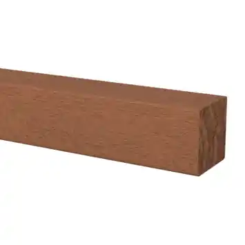 Tuinpaal/Piketpaal vierkant Azobé hardhout geschaafd 6 x 6 x 100 cm