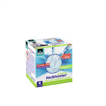 Bison vochtvreter ambiance navulling turbo tab 100 g (2 stuks)