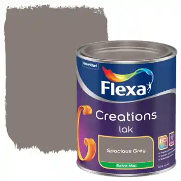 Flexa Creations binnenlak extra mat spacious grey 750 ml