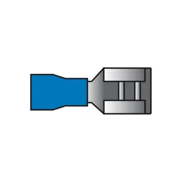 Carpoint Vlakstekkerhuls 542 Blauw 6.3x0.8mm 10 Stuks