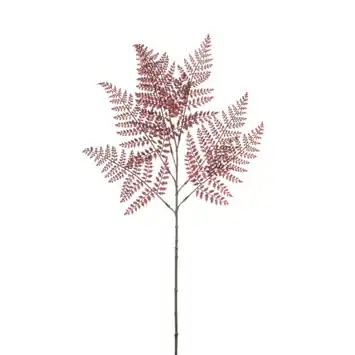 Emerald kunstbloem Fern spray burgundy 85cm