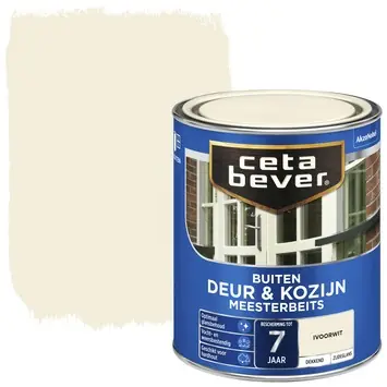 CetaBever Meesterbeits Deur & Kozijn zijdeglans dekkend ivoorwit 750 ml