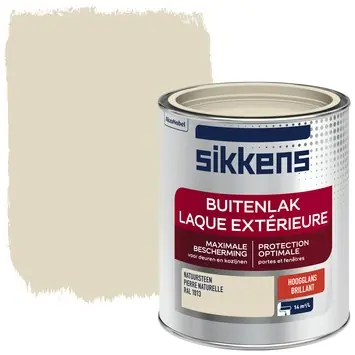 Sikkens buitenlak hoogglans RAL 1013 natuursteen 750 ml