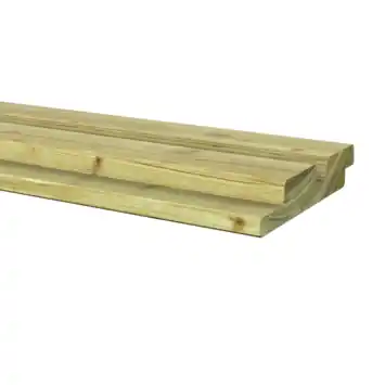 Rhombusprofiel vuren hout geschaafd 180 x 2,8 x 14,5 cm
