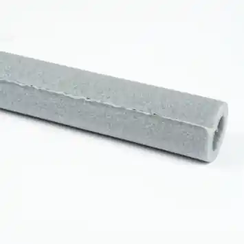 Buisisolatie voor 28 mm buis grijs lengte 1 m met plakstrip