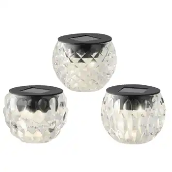 Tafellamp solar glas 3 soorten