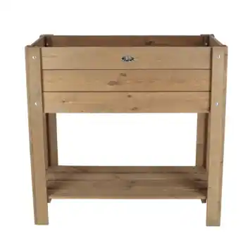 Verhoogde kweekbak bruin 80,5 x 37 x 78 cm
