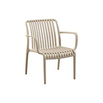 Wakefield fauteuil Fleur beige kunststof