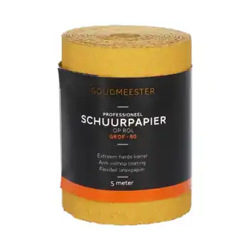 Goudmeester schuurrol P80 5 m