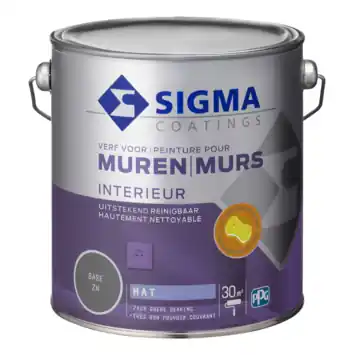 Sigma muurverf reinigbaar 2,5 liter