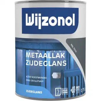 Wijzonol Metaallak Zijdeglans RAL 7016 750ml