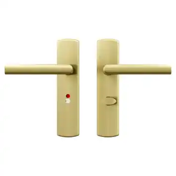 AXA deurkrukset Curve Milan goud blindschild zilver wc-/badkamersluiting 63/8