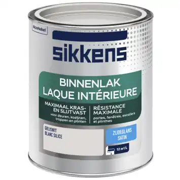 Sikkens binnenlak zijdeglans grijswit 750 ml