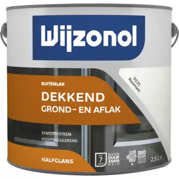 Wijzonol lak halfglans roomwit dekkend 2,5 l