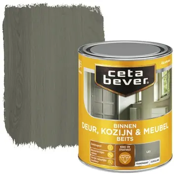 CetaBever Deur, Kozijn & Meubelbeits zijdeglans transparant lei 750 ml