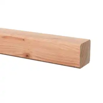 Tuinpaal vierkant Douglas hout geschaafd 6,5 x 6,5 x 180 cm